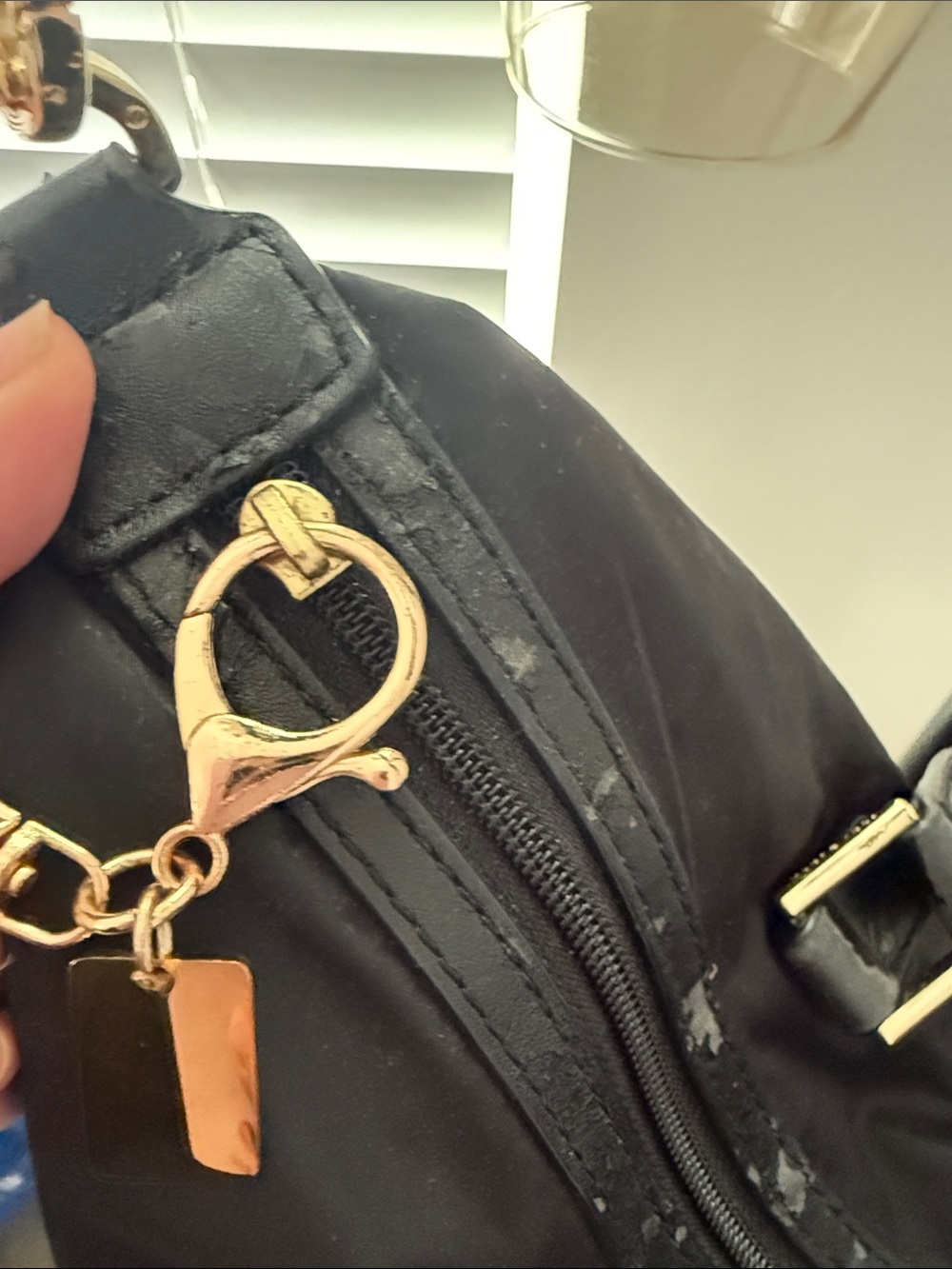 Tory Burch Black Logo Satchel with Gold hardware. - Picture 7 of 8